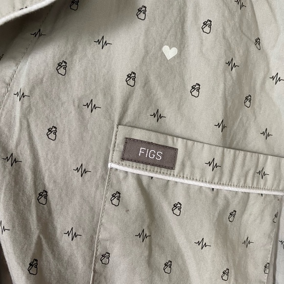 Figs Pajama Shirt and Shorts Set - Picture 9 of 9